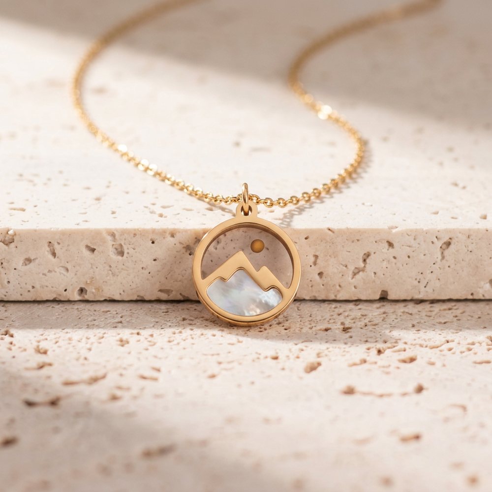 Mustard Seed Mountain Necklace